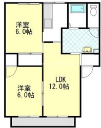 サンビレッジ新田　Ａ棟の物件間取画像